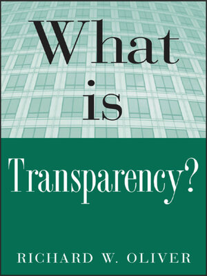 cover image of What is Transparency?
